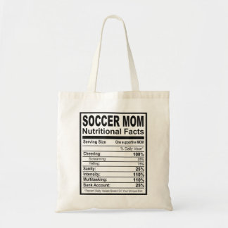 Bolsa Tote Soccer Mãe Fatos Nutricionais