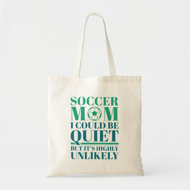 Bolsa Tote Soccer Mãe Silenciosa (Frente)