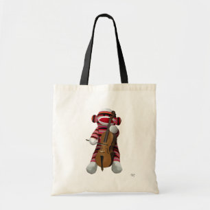 Bolsa Tote Sock Monkey and Cello 2