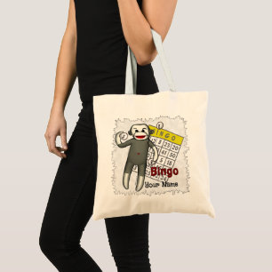 Bolsa Tote Sock Monkey Bingo