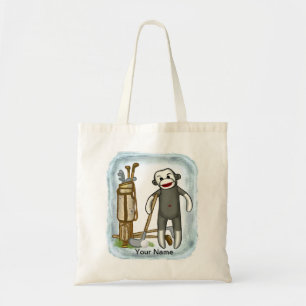 Bolsa Tote Sock Monkey Golf Toag