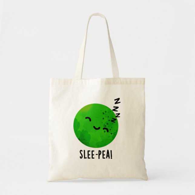 Bolsa Tote Socorro Engraçado Dormindo Pea Pun (Frente)