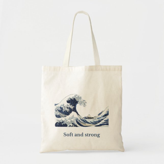 Bolsa Tote “Soft and Strong” Aesthetic Tote Bag (Frente)
