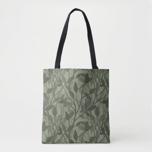 Bolsa Tote Soft Garden Mist Botanical Layers (Frente)