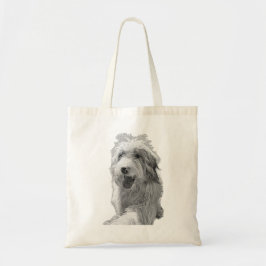 Bolsa Tote Soft Strength – Monochrome Dog Portrait