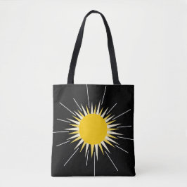 Bolsa Tote Sol brilhante brilhante amarelo-brilhante
