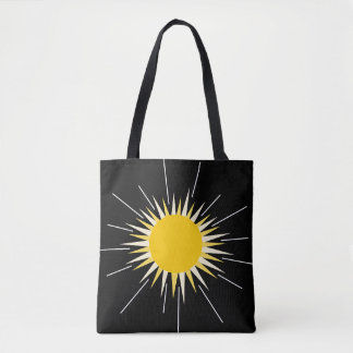 Bolsa Tote Sol brilhante brilhante amarelo-brilhante