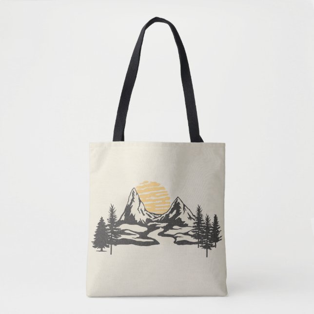 Bolsa Tote Sol de montanha (Frente)