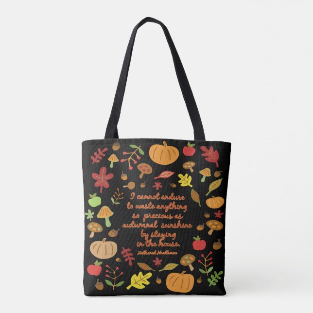 Bolsa Tote Sol de Outono (Verso)