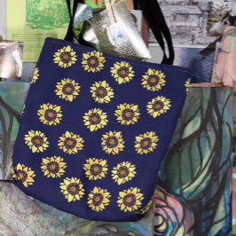 Bolsa Tote Sol de verão de girassol