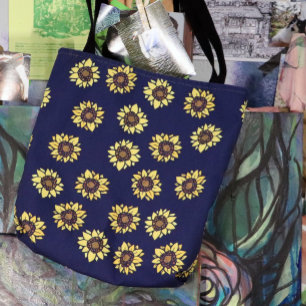 Bolsa Tote Sol de verão de girassol