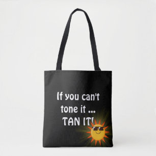 Bolsa Tote sol divertido com óculos escuros