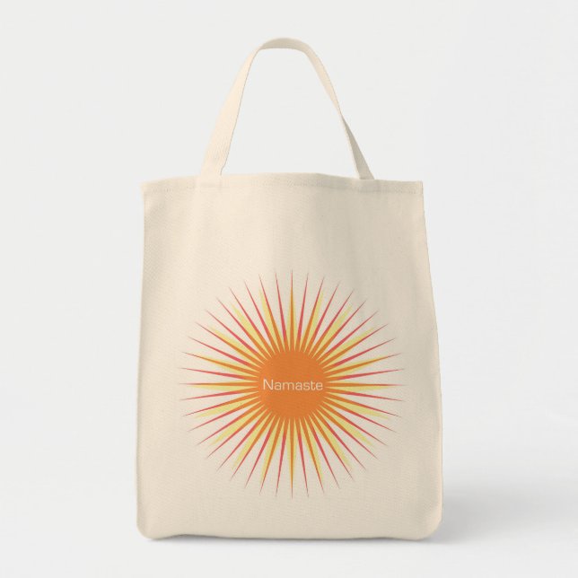 Bolsa Tote sol do namaste (Frente)