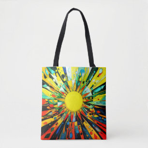 Bolsa Tote Sol em Abstrato 910