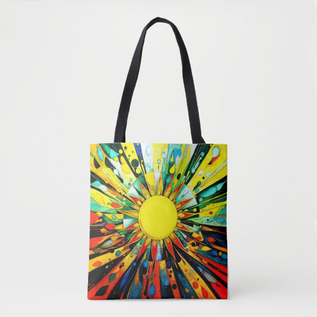 Bolsa Tote Sol em Abstrato 910 (Frente)