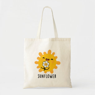 Bolsa Tote Sol Engraçado De Girassol E Lâmina