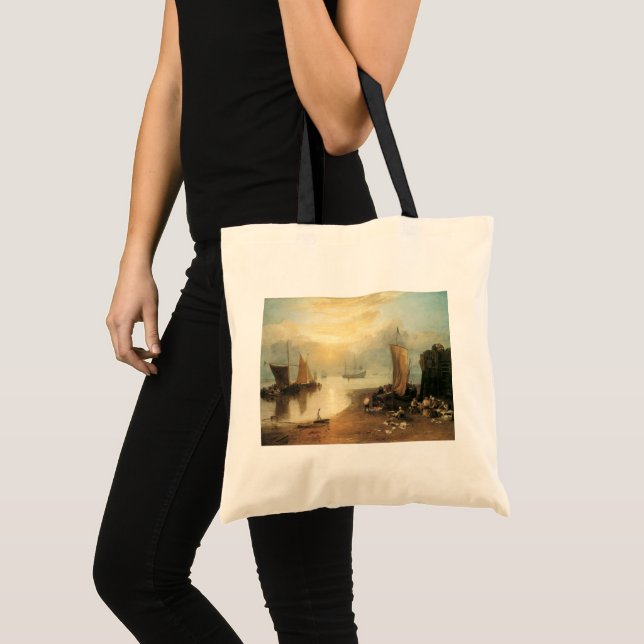 Bolsa Tote Sol Nascente Através do Vapor de Joseph Turner (Frente (produto))