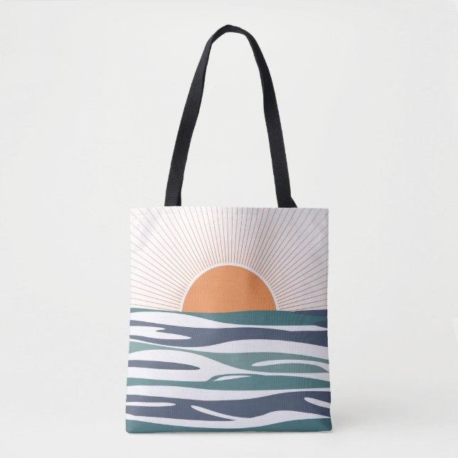 Bolsa Tote Sol nascido pelo mar (Frente)