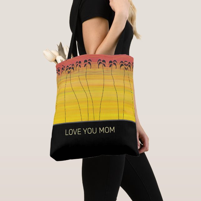 Bolsa Tote Sol tropical tropical do dia de as mães (Close Up)