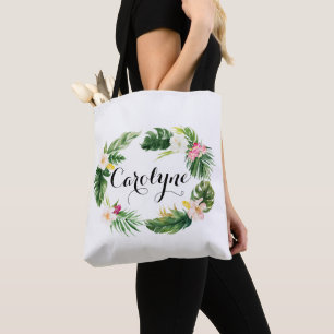 Bolsa Tote Solas Tropicais de Aquarela Personalizadas