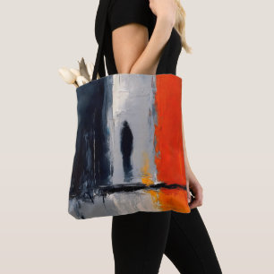 Bolsa Tote Solidão – Figura Abstrata no Silêncio Urbano