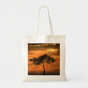 Bolsa Tote Solitário Tree Sunbeams - Coleção de Artes de D