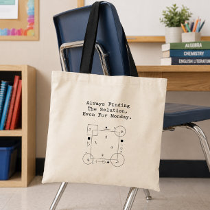 Bolsa Tote Soluções de Matemática de Segunda-feira Espírito