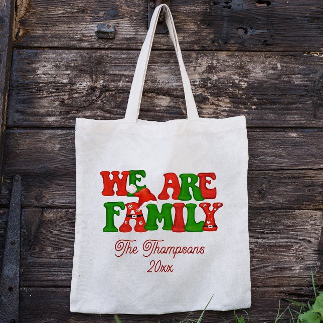 Bolsa Tote Somos Personalizados Familiares Natal 2023 Persona (Criador carregado)