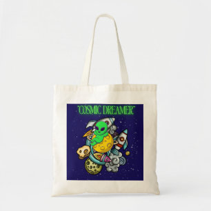 Bolsa Tote sonhador cósmico