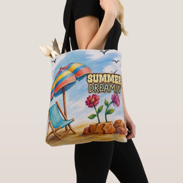 Bolsa Tote Sonhando de Verão (Close Up)