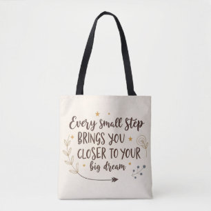 Bolsa Tote Sonhe grande Bolsa: Carregar sua inspiração em tod