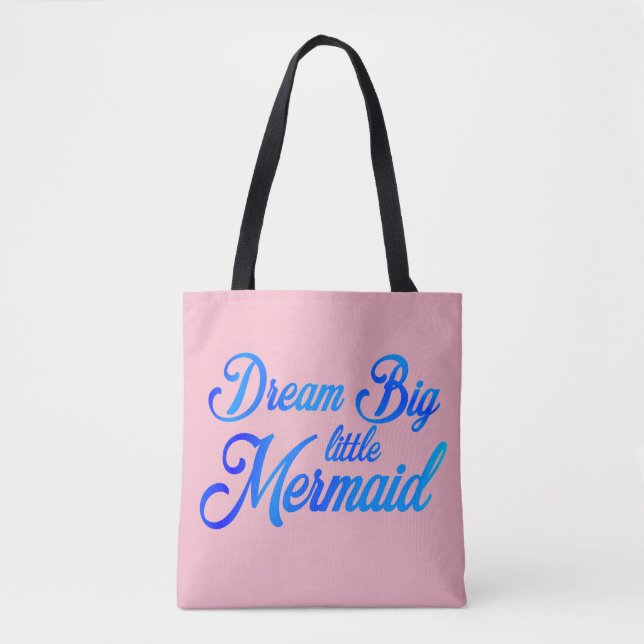 Bolsa Tote Sonhe Grande Pequena Sereia (Frente)