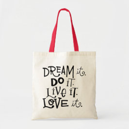 Bolsa Tote Sonhe Que Ele Vive E Ama-O Saco