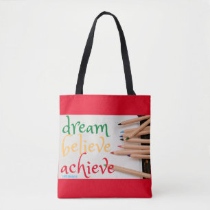 BOLSA TOTE "SONHO, ACREDITE..."