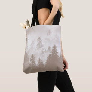 Bolsa Tote Sonho de Floresta Beige 1 #art #viagem