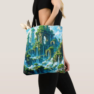 Bolsa Tote Sonho de Reino de Árvore em Cascata