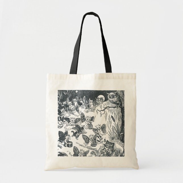 Bolsa Tote Sonho gatinho de Fairyland, Louis Wain (Frente)