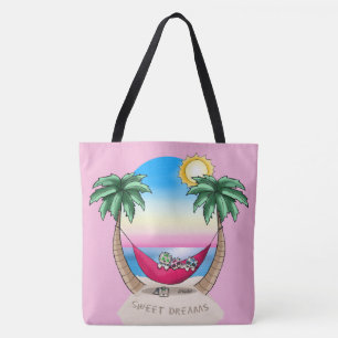 Bolsa Tote Sonho Tropical do KiniArt Yorkies