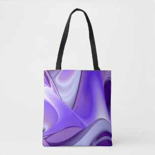Bolsa Tote Sonhos de Arco-Íris de Flor Roxo