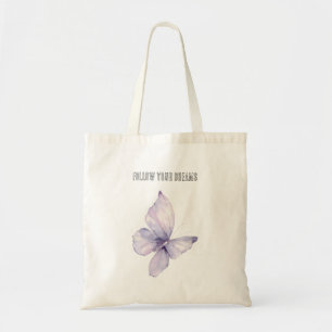 Bolsa Tote Sonhos de Borboleta Lavanda Pistácio Libélula