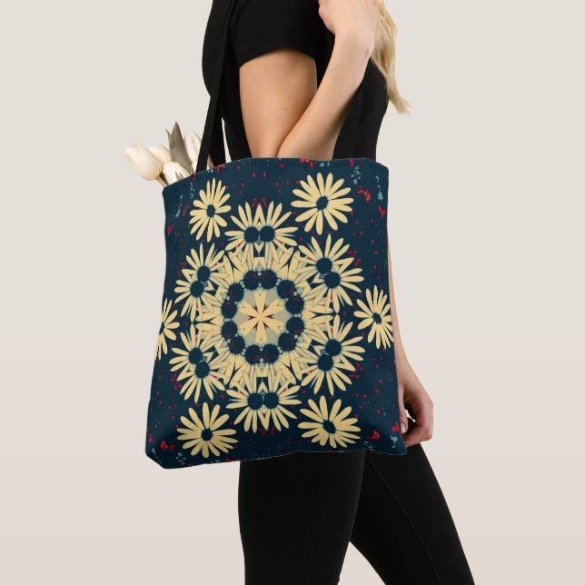 Bolsa Tote Sonhos de Margarida Mandala (Close Up)