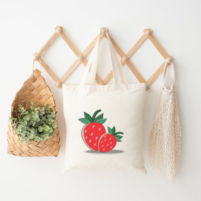 Bolsa Tote Sonhos de morango (Criador carregado)