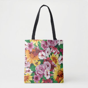 Bolsa Tote Sonhos Florais Número 1 em Susiejayne