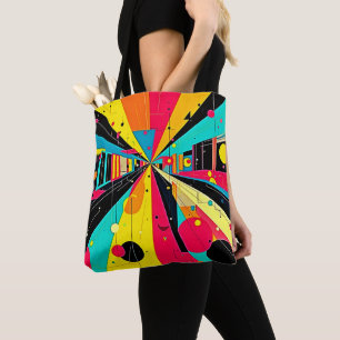 Bolsa Tote Sonhos Vivos: Uma Odisseia Neon