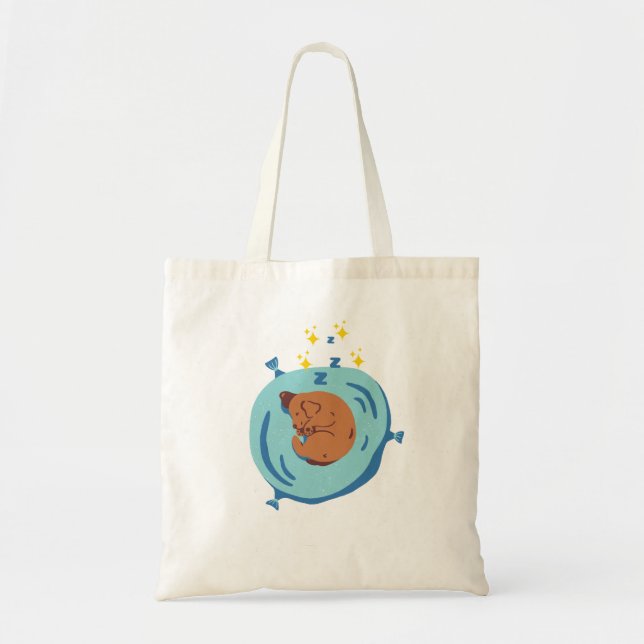 Bolsa Tote Sono de Cachorro Fofo (Frente)
