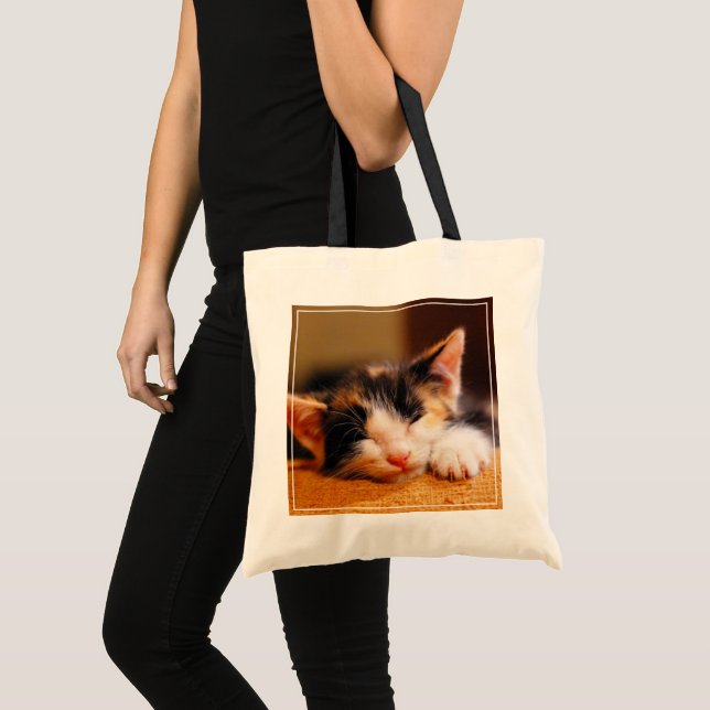 Bolsa Tote Sono pequeno do gatinho (Frente (produto))