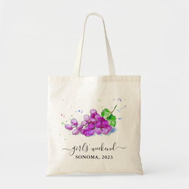 Bolsa Tote Sonoma Vineyard Winery Weekend Tote Bag (Frente)
