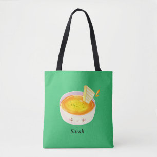 Bolsa Tote Sopa De Tomate E Sanduíche De Queijo Grelhado