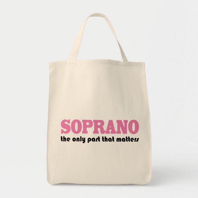 Bolsa Tote Soprano a única parte que importa (Frente)