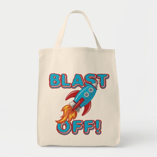 Bolsa Tote Sopre fora o navio de Rocket (Frente)